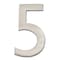 Architectural Mailboxes Brass 5 inch Floating House Number Satin Nickel 5 3585SN-5 - alternate 2